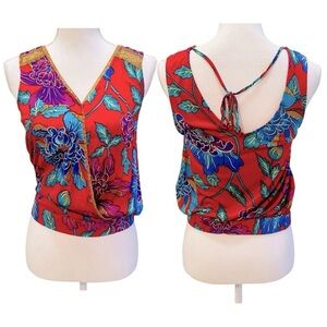 Tiny for Anthropologie Red Floral Blouse XS NWT NEW!